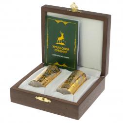 Набор из двух стопок &amp;quot;Медведь&amp;quot; 40 мл Златоуст