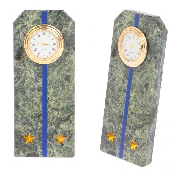 Часы &amp;quot;Погон лейтенант ФСБ, ФСО&amp;quot; камень змеевик 122518