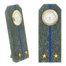 Часы "Погон лейтенант ФСБ, ФСО" камень змеевик