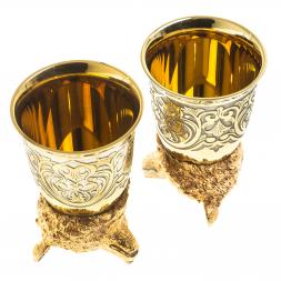 Стопки перевертыши &amp;quot;Медведь&amp;quot; 60 мл 2 шт Златоуст