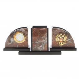 Письменный набор &amp;quot;Гармония&amp;quot; камень креноид, долерит