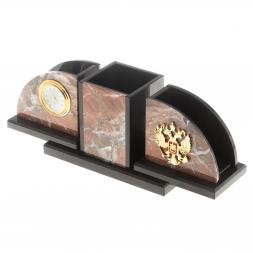 Письменный набор &amp;quot;Гармония&amp;quot; камень креноид, долерит