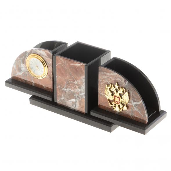 Письменный набор &amp;quot;Гармония&amp;quot; камень креноид, долерит 124610