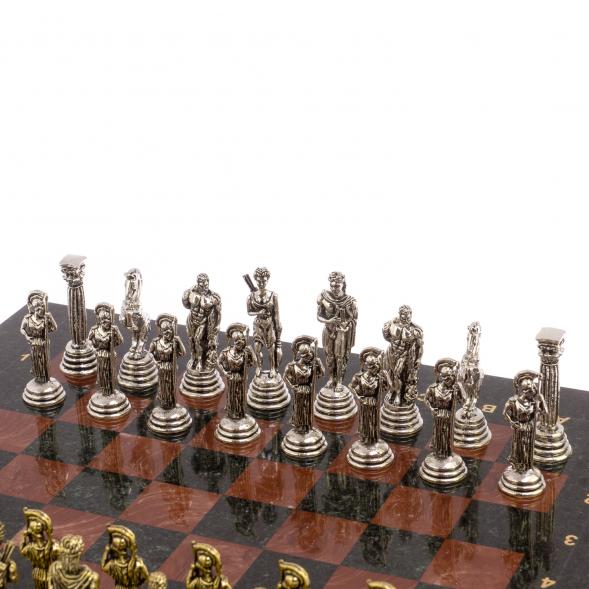 Шахматы &amp;quot;Афина&amp;quot; доска 32х32 см мрамор лемезит 126049