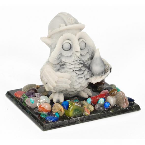 Сувенир &amp;quot;Филин нефтяник&amp;quot; из мрамолита 117030