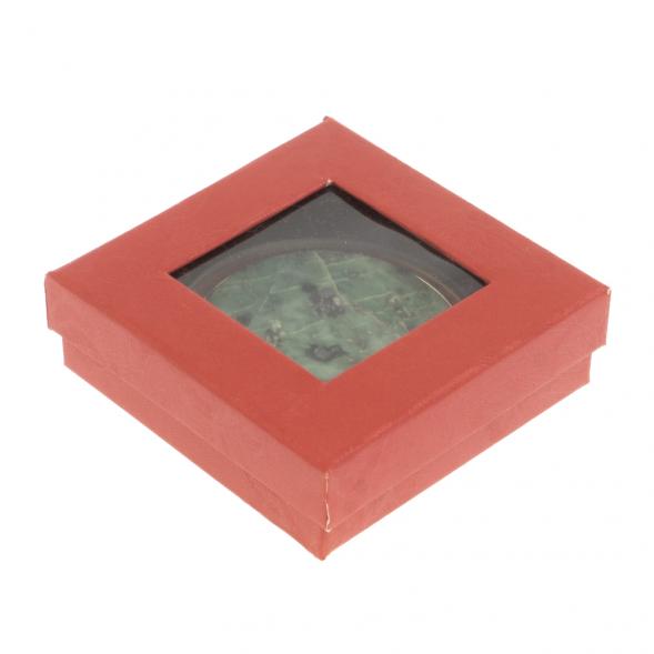 Зеркало круглое из камня офит цвет золото 127184