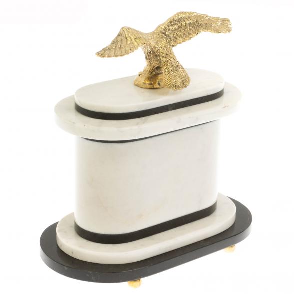 Часы &amp;quot;Орел&amp;quot; мрамор бронза 129886