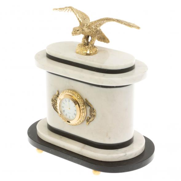 Часы &amp;quot;Орел&amp;quot; мрамор бронза 129886