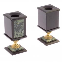 Письменный прибор из нефрита на ножках