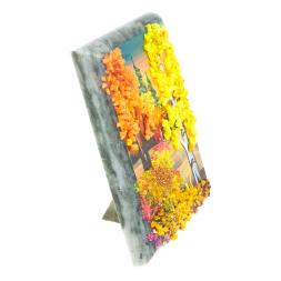 Настольное панно из камня &amp;quot;Осень&amp;quot; 7,5х10 см