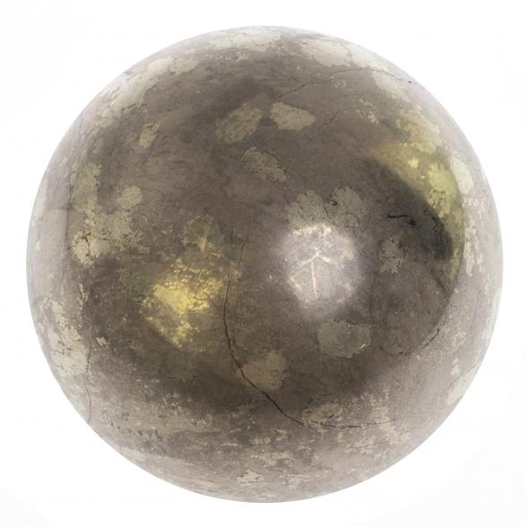 Шар из камня пирит диаметром 9,7 см 126872