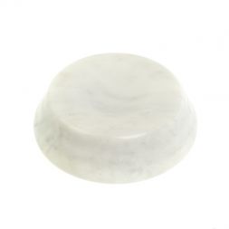 Подставка под шар из белого мрамора 10х10х3см