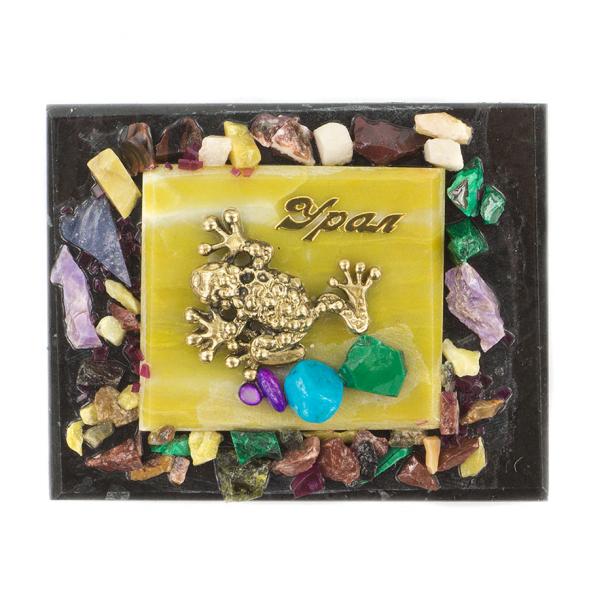 Магнит с лягушкой &amp;quot;Урал&amp;quot; змеевик 120076