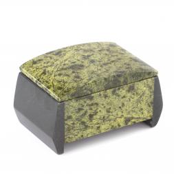 Шкатулка из змеевика "Персона" большая 12,5х8х7 см