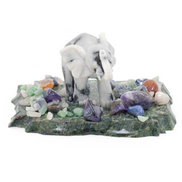 Сувенир из мрамолита &amp;quot;Слоник идет&amp;quot; 116301