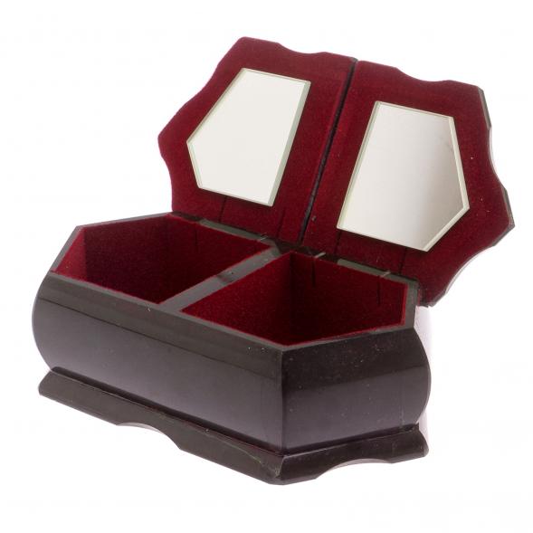 Шкатулка из змеевика &amp;quot;Хозяйка медной горы зимний пейзаж&amp;quot; 20х10х7,5 см 125518