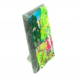 Настольное панно из камня "Лето" 7,5х10 см