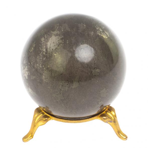 Шар из камня пирит диаметром 6,1 см 126873