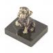 Статуэтка &amp;quot;Собачка средняя №4&amp;quot;из бронзы и змеевика 118754