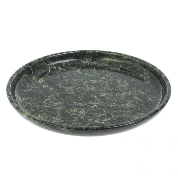 Водочный набор 12 стопок на подносе из змеевика 128451