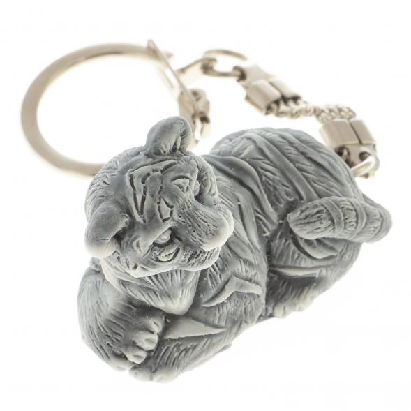 Брелок &amp;quot;Тигр маленький лежит&amp;quot; из мрамолита 122295