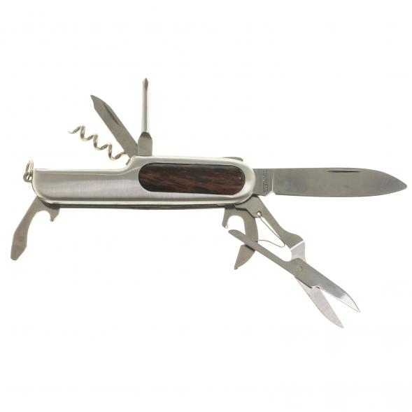 Нож мультитул складной 7 в 1 с камнем обсидиан 124059