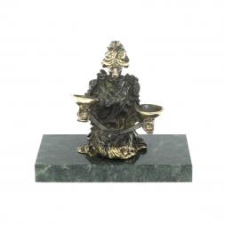 Сувенир статуэтка знак зодиака "Весы" из бронзы и камня