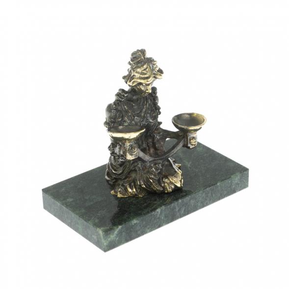 Сувенир статуэтка знак зодиака &amp;quot;Весы&amp;quot; из бронзы и камня 116092