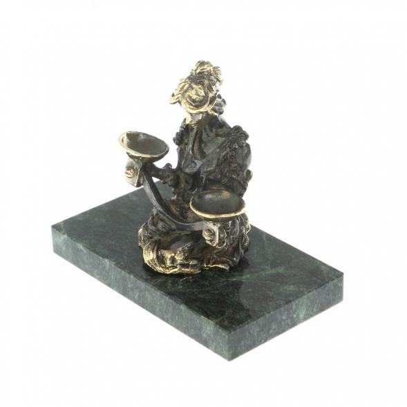 Сувенир статуэтка знак зодиака &amp;quot;Весы&amp;quot; из бронзы и камня 116092