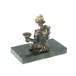 Сувенир статуэтка знак зодиака "Весы" из бронзы и камня