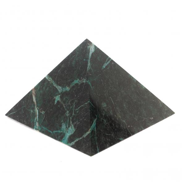 Пирамида 12х12х8 см камень змеевик 124680