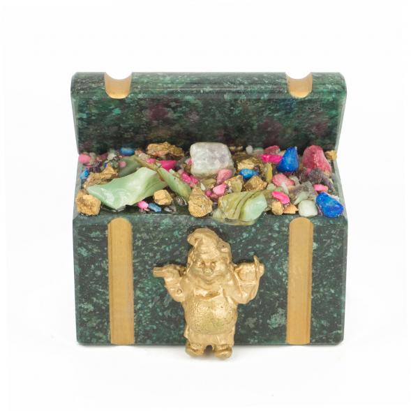 Сувенир &amp;quot;Сундучок&amp;quot; змеевик 118141