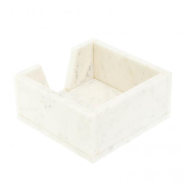Лоток для бумаг &amp;quot;Кубарик&amp;quot; из белого мрамора 11х11х5 см 127668