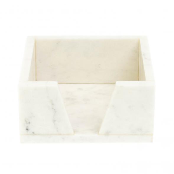 Лоток для бумаг &amp;quot;Кубарик&amp;quot; из белого мрамора 11х11х5 см 127668