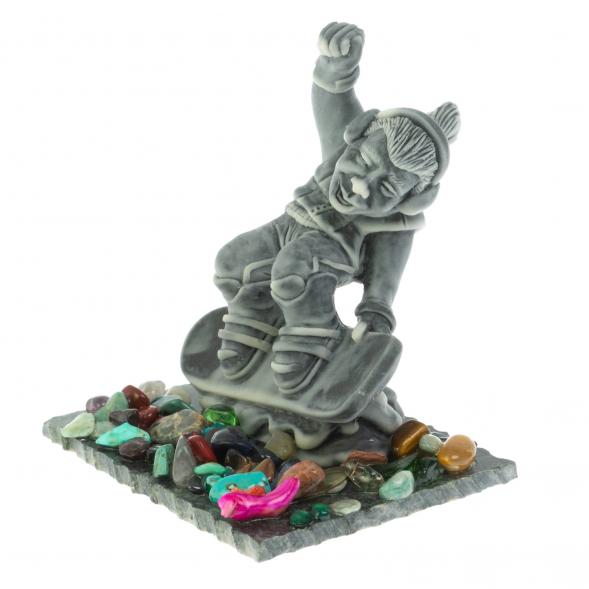 Сувенир &amp;quot;Сноубордист&amp;quot; из мрамолита 128672