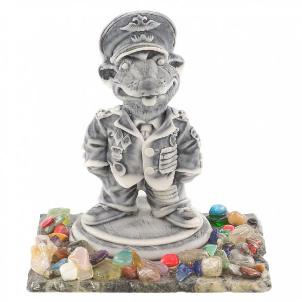 Сувенир &amp;quot;Крыса-полковник&amp;quot; из мрамолита 120259