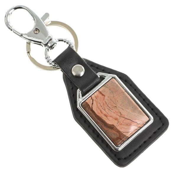 Брелок для ключей с накладкой из яшмы 123437