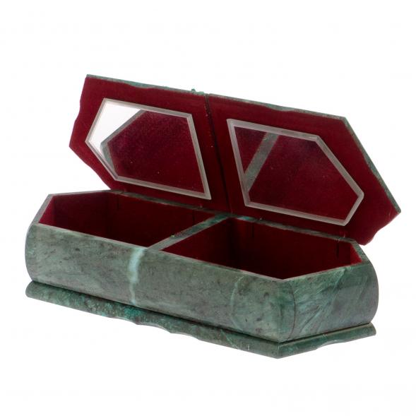 Шкатлука на два отделения &amp;quot;Хозяйка медной горы и ящерицы&amp;quot; 29х11,5х7 см 125440