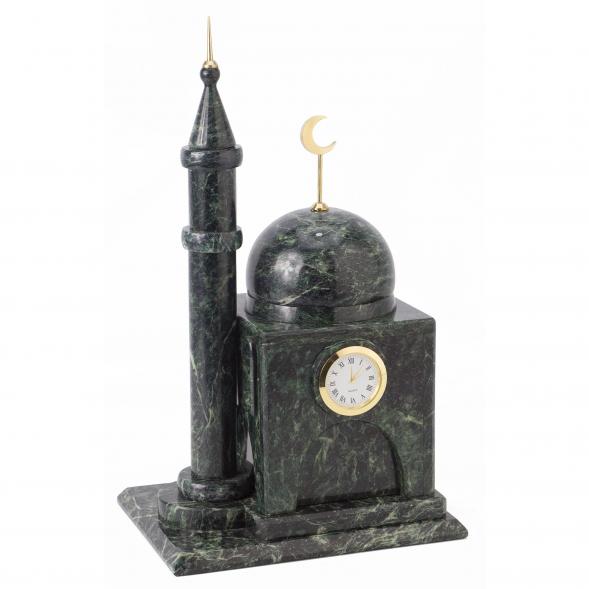Часы &amp;quot;Мечеть&amp;quot; из змеевика малая 118965