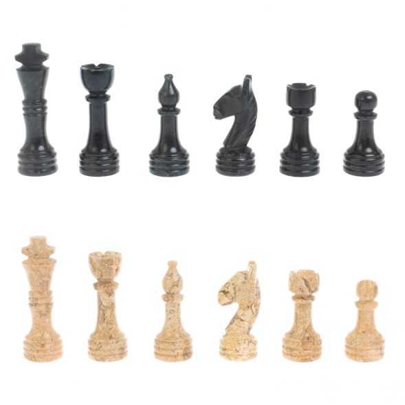 Каменные шахматы &amp;quot;Дебют&amp;quot; доска 30х30 см ракушечник 128051