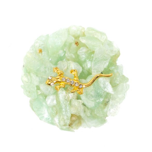 Магнит с ящерицей из талька 5х5х1 см 128295