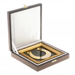 Панно "Подкова на удачу" нефрит багет