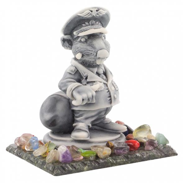 Сувенир из мрамолита &amp;quot;Крыса-генерал&amp;quot; 120260