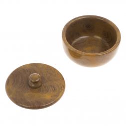 Сахарница из рифейского мрамора 11,5х11,5х8,5 см