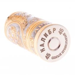 Набор стопок гильз &amp;quot;Герб России&amp;quot; 6 шт 40 мл в подарочном ящике Златоуст