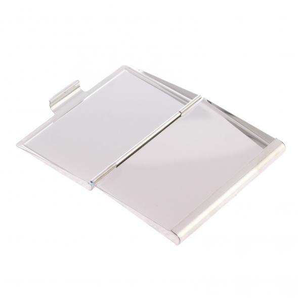 Карманная визитница из камня лиственит цвет серебро 124615