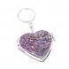 Складное зеркало брелок чароит Сердце 126651