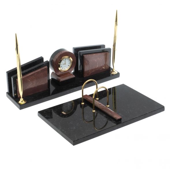 Письменный набор &amp;quot;Фаворит&amp;quot; из камня лемезит 127905