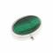 Таблетница овальная на 2 отделения камень малахит 5,5х4,5х2 см