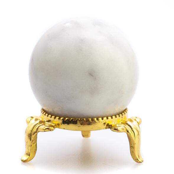 Шар из белого мрамора 3,5 см 124842